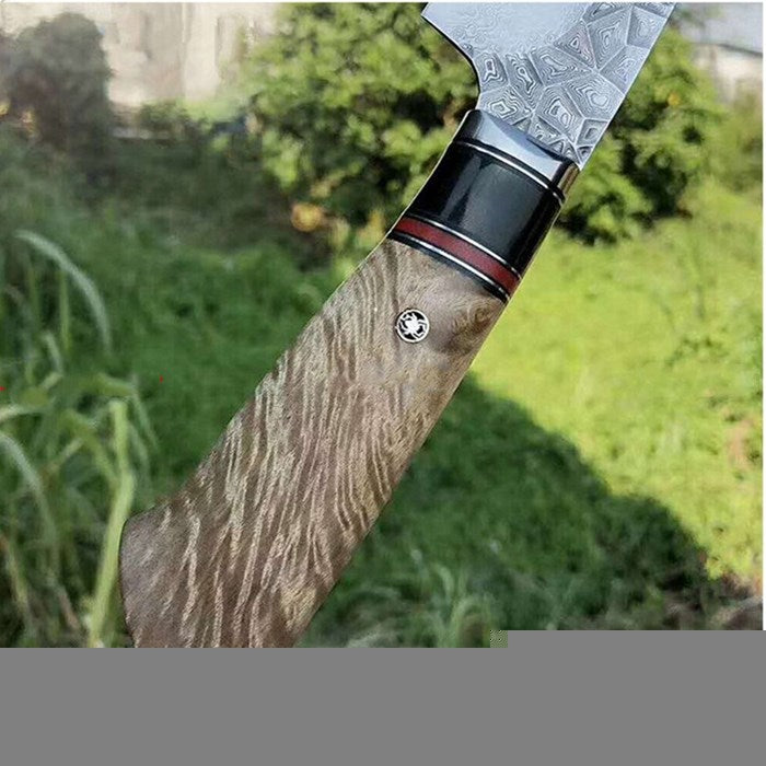 Cuchillo de Chef Hecho a Mano- Acero de Damasco- 25cm